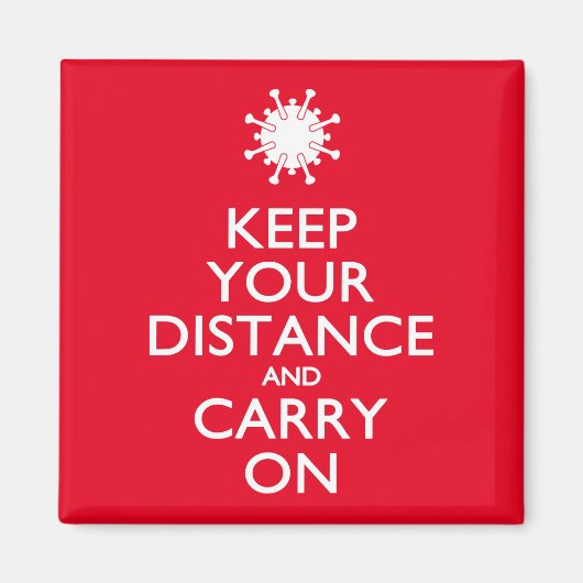 Behalt deine Distanz und fahre weiter Magnet (Vorne)