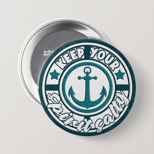 Behalt Deine Geistessalztaste Button (Vorne & Hinten)