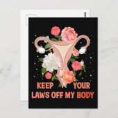 Behalt deine Gesetze von meinem Körper ab Postkarte (Vorne/Hinten)