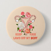 Behalt deine Gesetze von meinem Körper ab | Pro-Wa Button (Vorderseite)