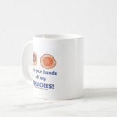 Behalt deine Hände von meinen KOLACHES! Tasse! Kaffeetasse (Vorderseite Links)