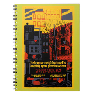 Behalt deine Nachbarschaft sauber Notizblock