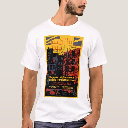 Behalt deine Nachbarschaft sauber T-Shirt (Vorderseite)