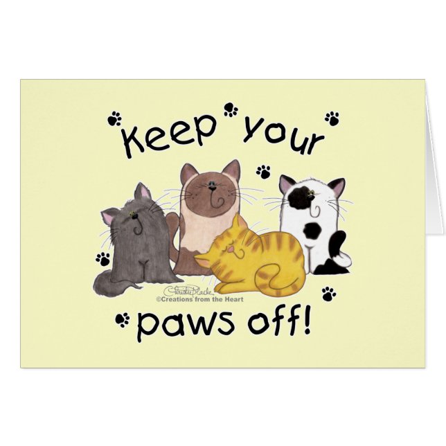 Behalt deine Paws ab (Katzen) (Vorderseite (Horizontal))