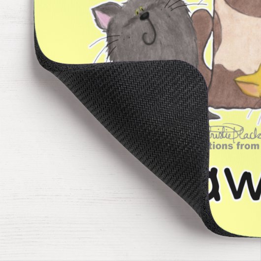 Behalt deine Paws ab (Katzen) Mousepad (Ecke)