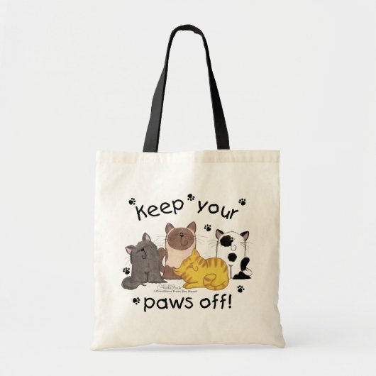 Behalt deine Paws ab (Katzen) Tragetasche (Vorne)