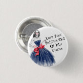 Behalt deine Politik aus meinem Uterus-T - Shirt K Button (Vorne & Hinten)