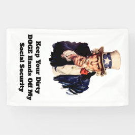 Behalt deine schmutzigen DOGE-Hände von meiner soz Banner