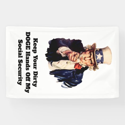 Behalt deine schmutzigen DOGE-Hände von meiner soz Banner (Horizontal)