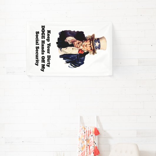 Behalt deine schmutzigen DOGE-Hände von meiner soz Banner (InSitu)