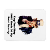 Behalt deine schmutzigen DOGE-Hände von meiner soz Magnet (Horizontal)