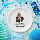 Behalt deine schmutzigen DOGE-Hände von meiner soz Pappteller (Party)