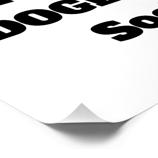 Behalt deine schmutzigen DOGE-Hände von meiner soz Poster (Ecke)