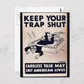 Behalt deine Trap Shut Postkarte (Vorne/Hinten)