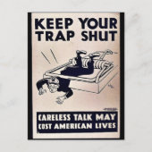 Behalt deine Trap Shut Postkarte (Vorderseite)