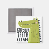 Behalt deine Zähne sauber Magnet (Vorderseite/Rückseite)