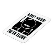 Behalt deine Zähne sauber Magnet (Linke Seite)