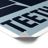 Behalt deine Zähne sauber — WPA Poster (Ecke)