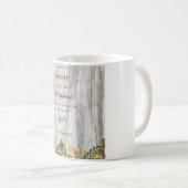 Behalt Deinem Heart Wood Blume Bible Verse Kaffee Kaffeetasse (VorderseiteRechts)