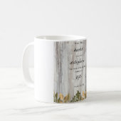 Behalt Deinem Heart Wood Blume Bible Verse Kaffee Kaffeetasse (Vorderseite Links)