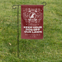 Behalt deinen Hund von unserer Gartenflagge