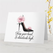 Behalt Deinen Kopf und den hohen Standard Coco Cha Karte (Gelbe Blume)