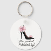 Behalt Deinen Kopf und den hohen Standard Coco Cha Schlüsselanhänger (Rückseite)