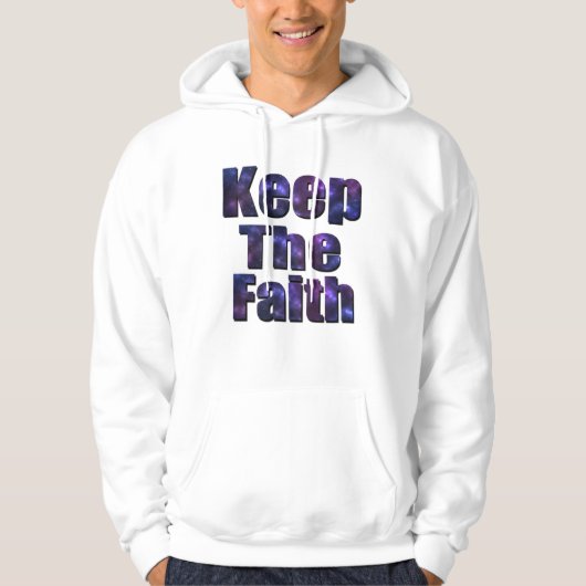 Behalt den Glauben, das religiöse Logo, Hoodie (Vorderseite)