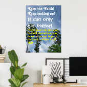 "Behalt den Glauben!" Poster (Heimbüro)