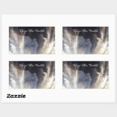 Behalt den Glauben_ Rechteckiger Aufkleber (Blatt)