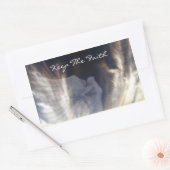 Behalt den Glauben_ Rechteckiger Aufkleber (Umschlag)