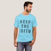 Behalt den Glauben (schwarz) T-Shirt (Vorne ganz)
