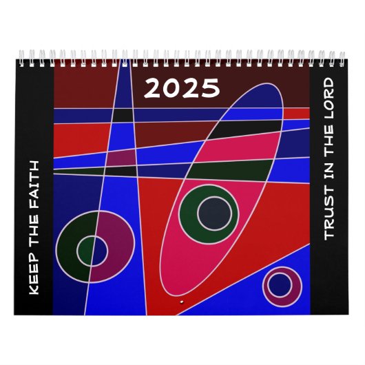 Behalt den Glauben - Vertrauen in den Herrn (blau  Kalender (Titelbild)