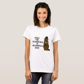 Behalt den Groundhog am Groundhog-Tag T-Shirt (Vorne ganz)