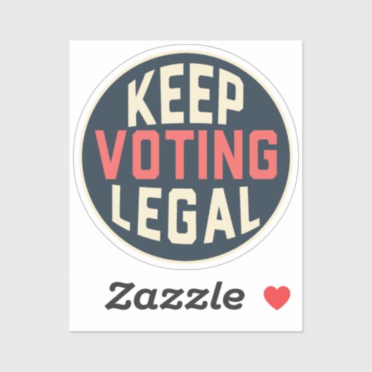 Behalt der Abstimmung über die Rechtsdemokratie 20 Aufkleber (Blatt)