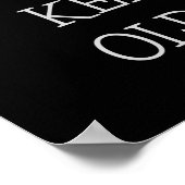 Behalt der Alten Schule - Kabinett Poster (Ecke)