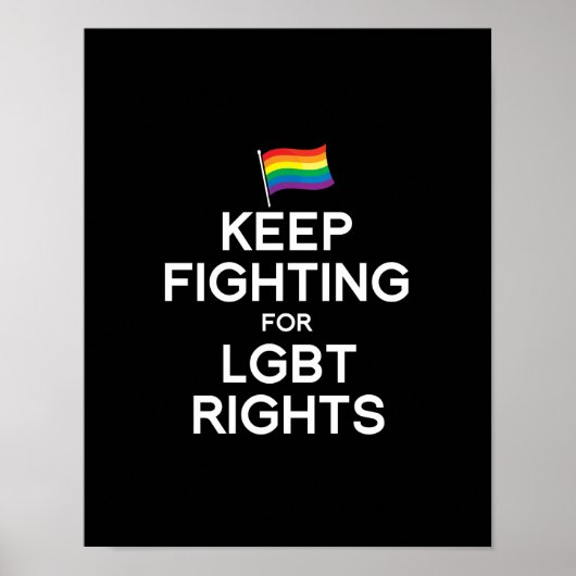 BEHALT DER BEKÄMPFUNG DER LGBT-RECHTE POSTER (Vorne)