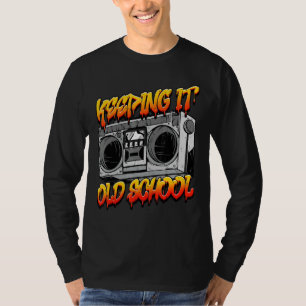 Behalt der Boombox für die alte Hip Hop Retro-Musi T-Shirt