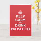 Behalt der Calm Drink Prosecco Grußkarte Karte (Gelbe Blume)