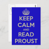 Behalt der Calm Proust Postkarte (Vorne/Hinten)