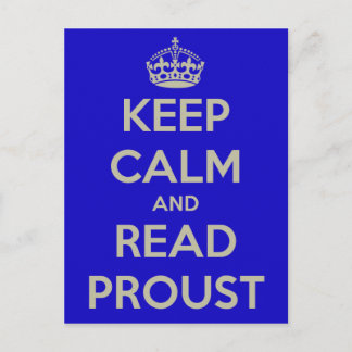 Behalt der Calm Proust Postkarte