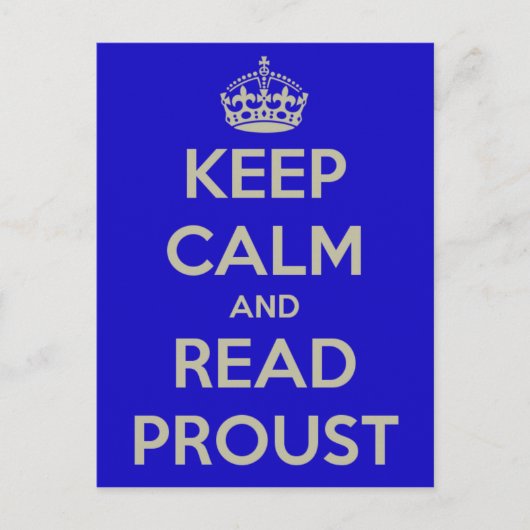 Behalt der Calm Proust Postkarte (Vorderseite)