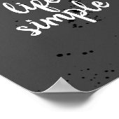 behalt der einfachen Zitat-Poster-Typografie Poster (Ecke)