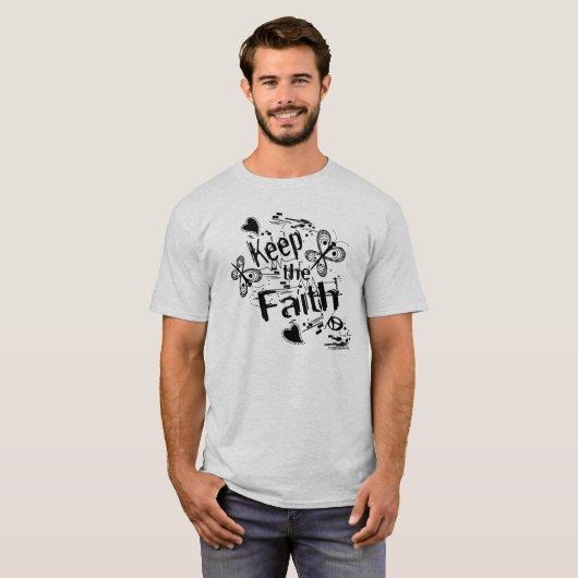 Behalt der Faith Graffiti Tee Shirts (Vorne ganz)