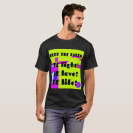 Behalt Der Glaube - Lime Green Magenta T-Shirt