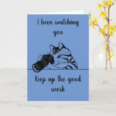 Behalt der guten Arbeitskatzenkarte Karte (Gelbe Blume)