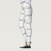 Behalt der handgeschriebenen Promise Notenhosen Leggings (Links)