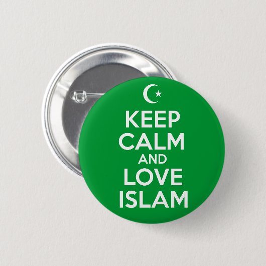 Behalt der islamischen Ruhe Button (Vorne & Hinten)