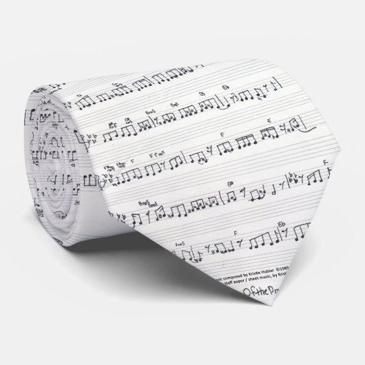 Behalt der Krawatte der versprochenen Notenblätter (Gerollt)