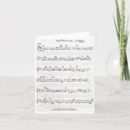 Behalt der Musiknote Karte